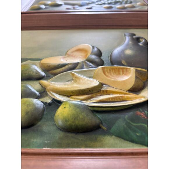 Set of 4 Lithograph Wallart Fruit motiff 1950-1960 - Picture 2 of 9